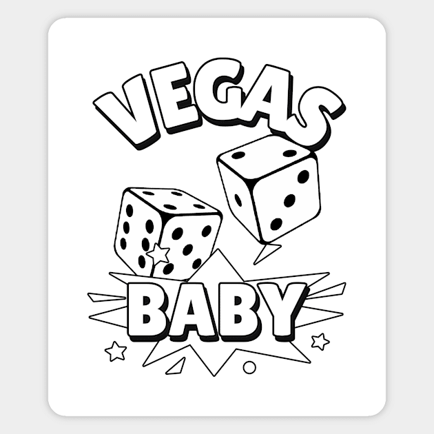 ROLL The Dice Vegas Vacation Magnet by SartorisArt1